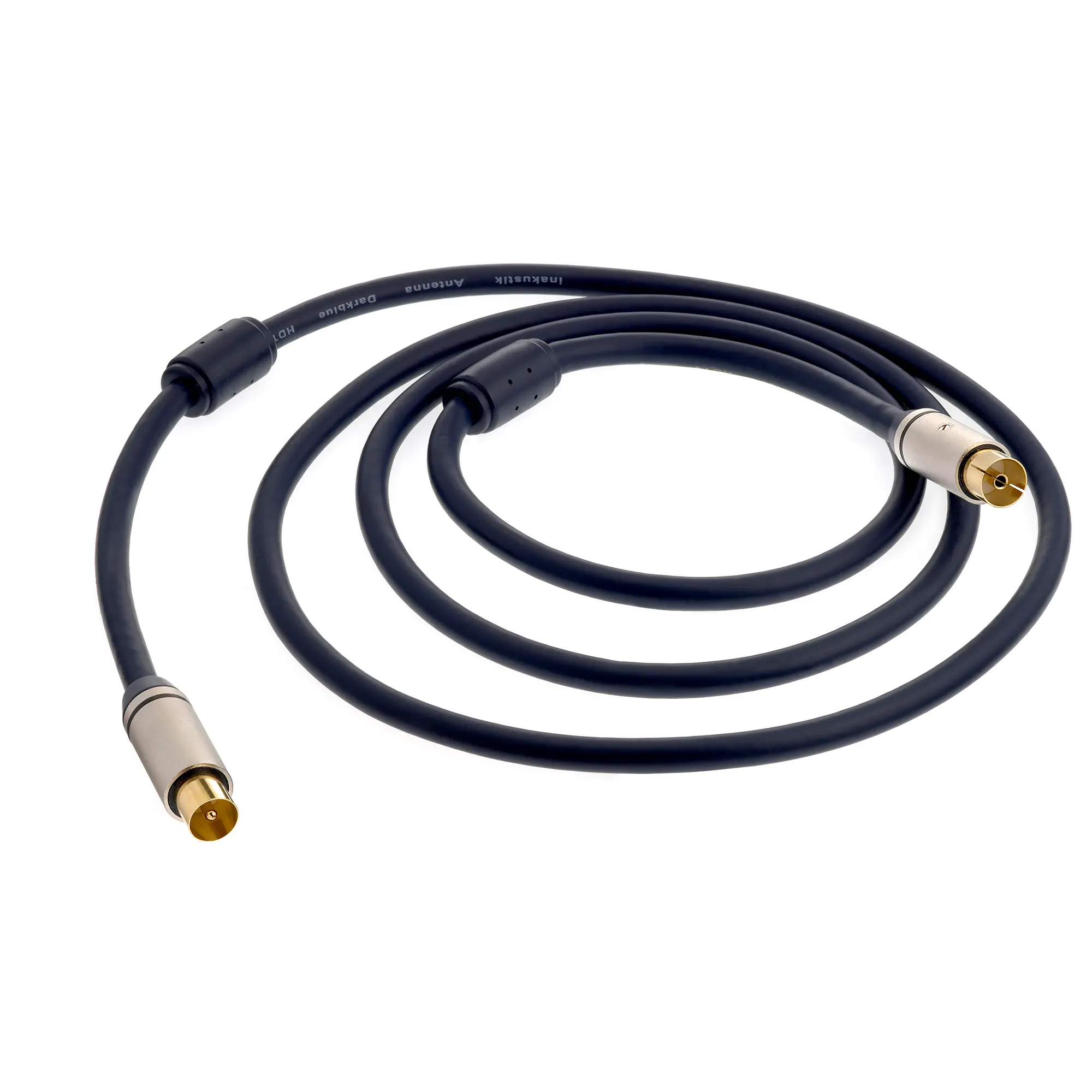 in-akustik antenna cable, dark blue, F-connector
