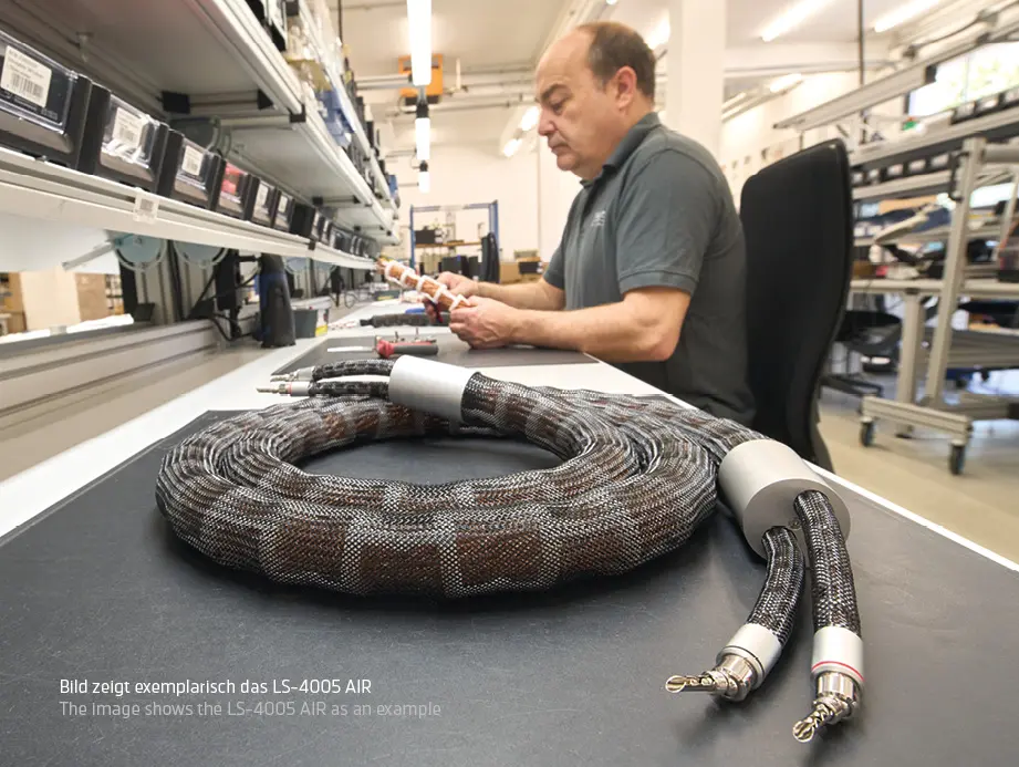 Employees assemble In-Acoustics Reference LS-8005 AIR.