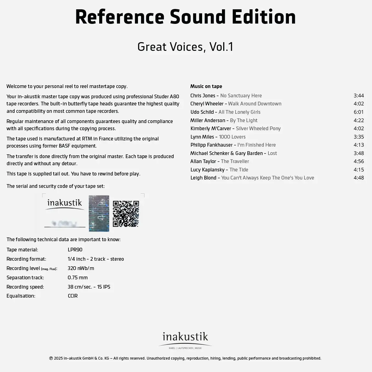 Great Voices, Vol. 1