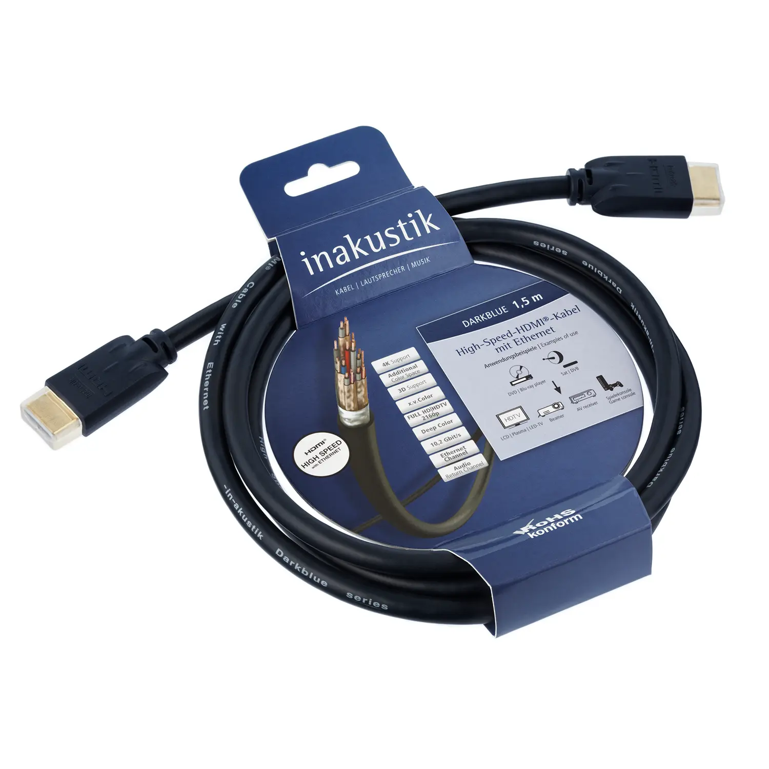 High Speed HDMI Kabel | Dark Blue